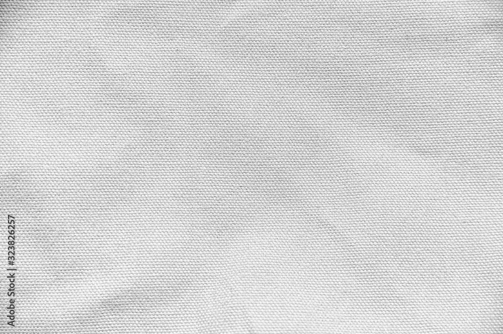 Aufkleber white cotton fabric canvas texture background for design blackdrop or overlay background