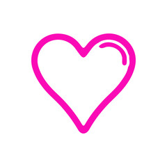 heart isolated on white background