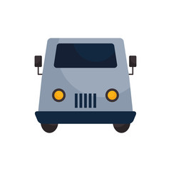 Isolated security car vehicle flat style icon vector design