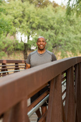 Portrait of a fit mature African American man