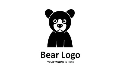The flat bear logo concept is perfect for business, technology, contractor and housing symbols, health,sport, restaurants, education