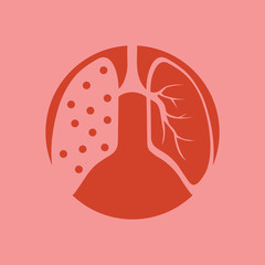  human lungs icon vector illustration design