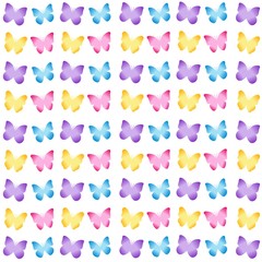 Colorful Seamless Butterfly Pattern , Abstract, Illustrator Pattern Wallpaper 
