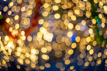 Abstract colorful light bokeh background, Glitter defocused abstract Twinkly Lights and Stars for background.