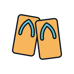 Isolated japanese house line fill icon vector design