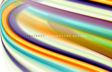 Abstract background - fluid color gradient waves, with dynamic motion line effect. Vector Illustration For Wallpaper, Banner, Background, Card, Book Illustration, landing page