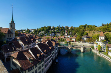 Fototapeta na wymiar Aare River in Bern