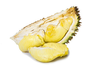 King of fruits, Durian isolated on white background