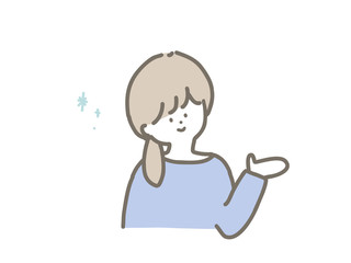 Woman explaining
