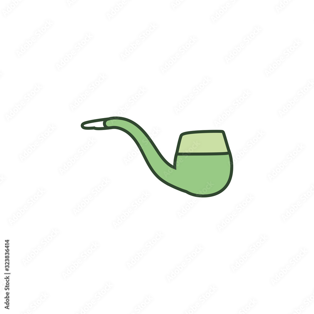 Poster isolated pipe line style icon vector design