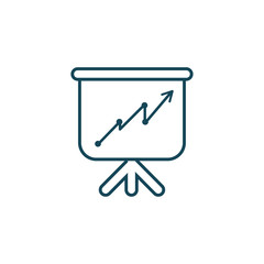 Isolated workflow board line style icon vector design