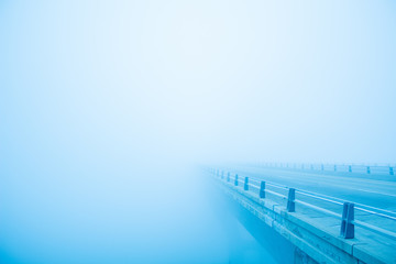 Bridge into infinity fog
