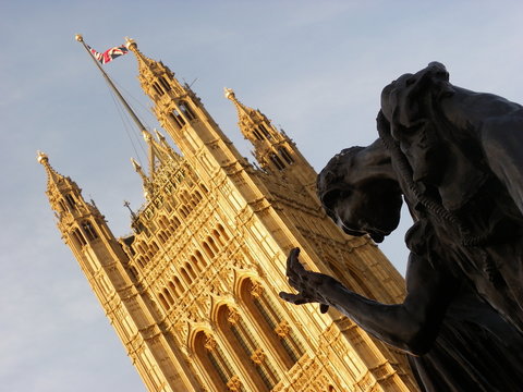 Rodin sculpture at London Parliament