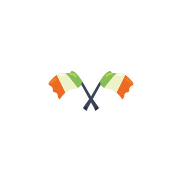 Isolated ireland flags fill style icon vector design