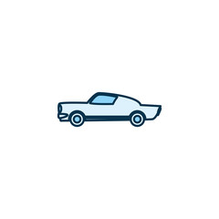 Fototapeta premium Isolated car vehicle line style icon vector design
