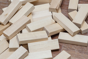 wooden rectangles for the game