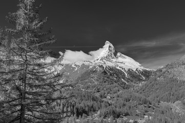Idyllic landscape of mountain Matterhorn, Zermatt, Switzerland