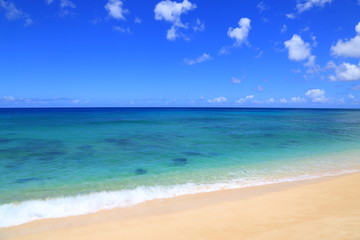 Fototapeta na wymiar View of Lanikai Beach Hawaii