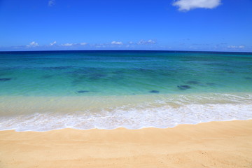 Fototapeta na wymiar View of Lanikai Beach Hawaii