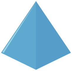 Geometry shape of triangle in blue