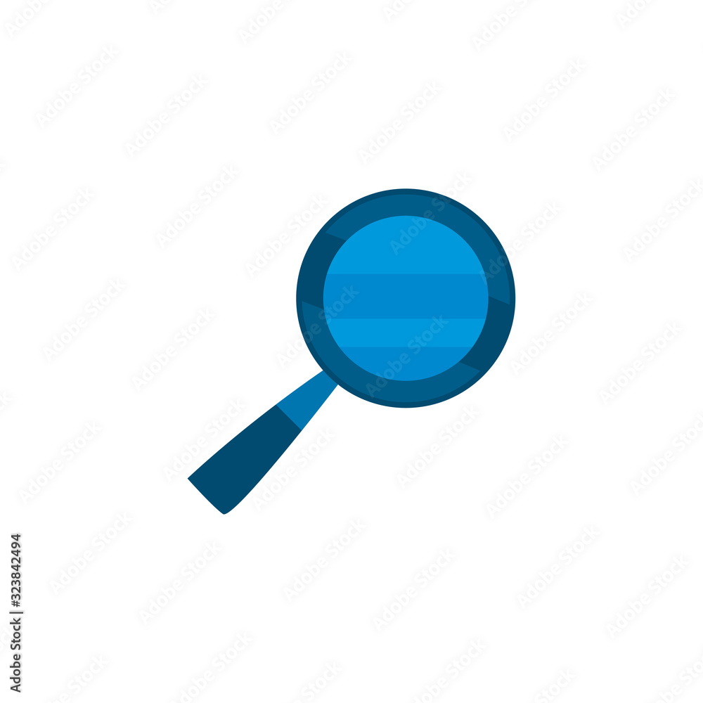 Poster isolated lupe fill style icon vector design