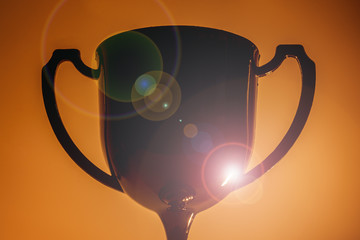 Winner's Trophy - Creative lighting.