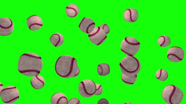 baseball sport loop green screen 