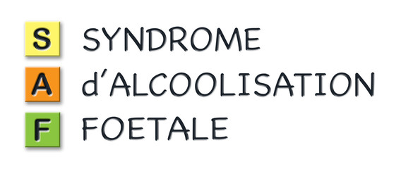 SAF initials in colored 3d cubes with meaning in french language