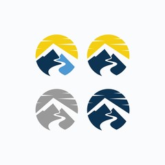 mountain river logo designs free