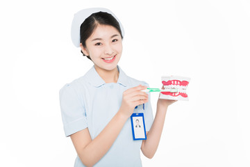 beautiful young female nurse