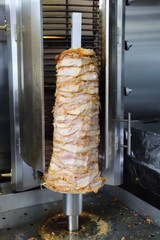meat on the grill shawarma for kebab