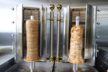 meat on the grill shawarma for kebab