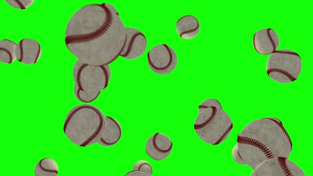 baseball sport loop green screen 