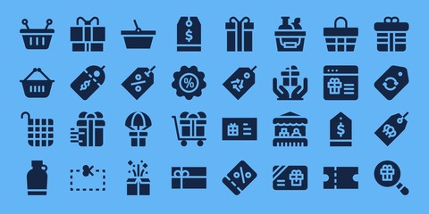 Modern Simple Set of offer Vector filled Icons