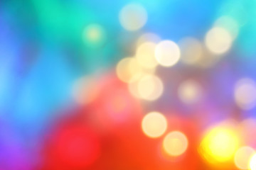 Fototapeta premium blurry lights of different colors. carnival of colorful spots