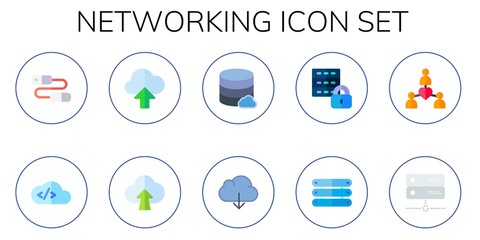networking icon set