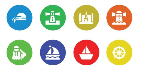 nautical icon set