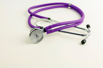 Stethoscope on a white background