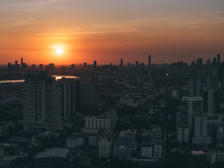 Beautiful evening in Bangkok