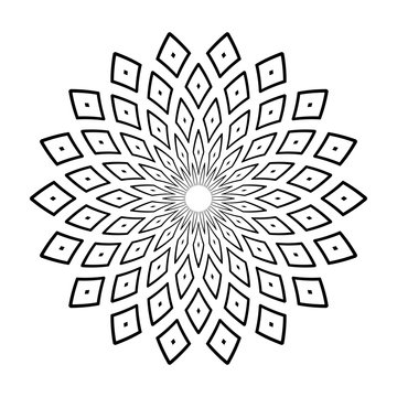 recommend clip art: Circle geometric pattern. Decorative design element.