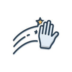 Color illustration icon for clean  cleaning 