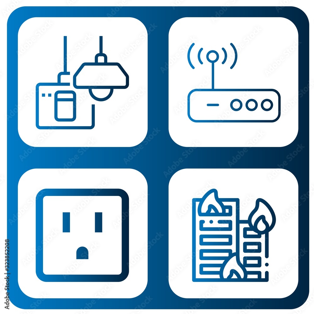 Poster switch icon set