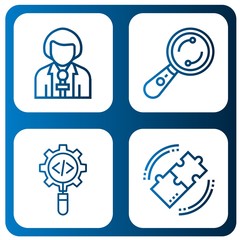 Set of analysis icons