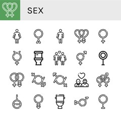 sex icon set