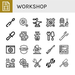 workshop icon set
