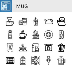 mug icon set