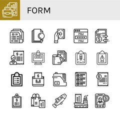 form icon set