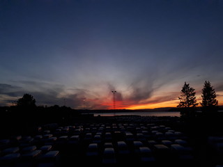 Obraz premium sunset over city - Bekkelaget 