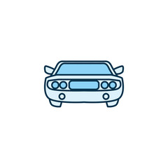 Isolated car vehicle line style icon vector design