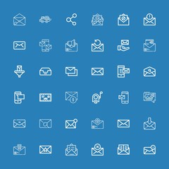 Editable 36 receive icons for web and mobile